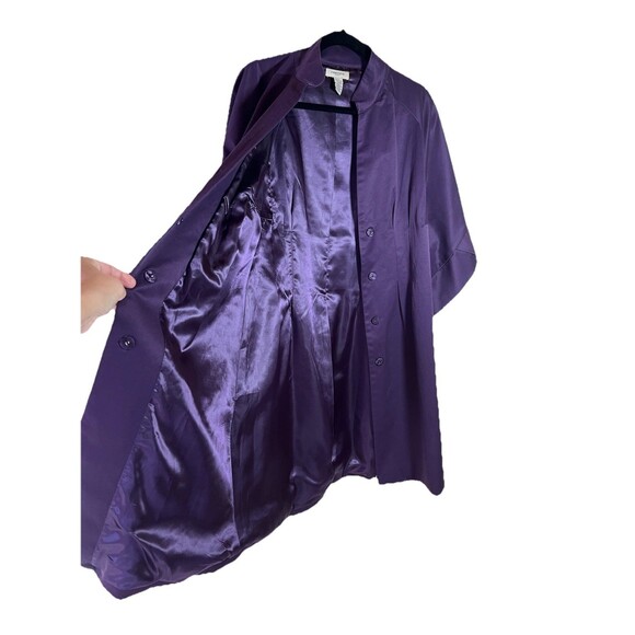 Vertigo Paris Size M Avant Garde Plum Purple Origami Pleated Womens Jacket Dress - Picture 3 of 6